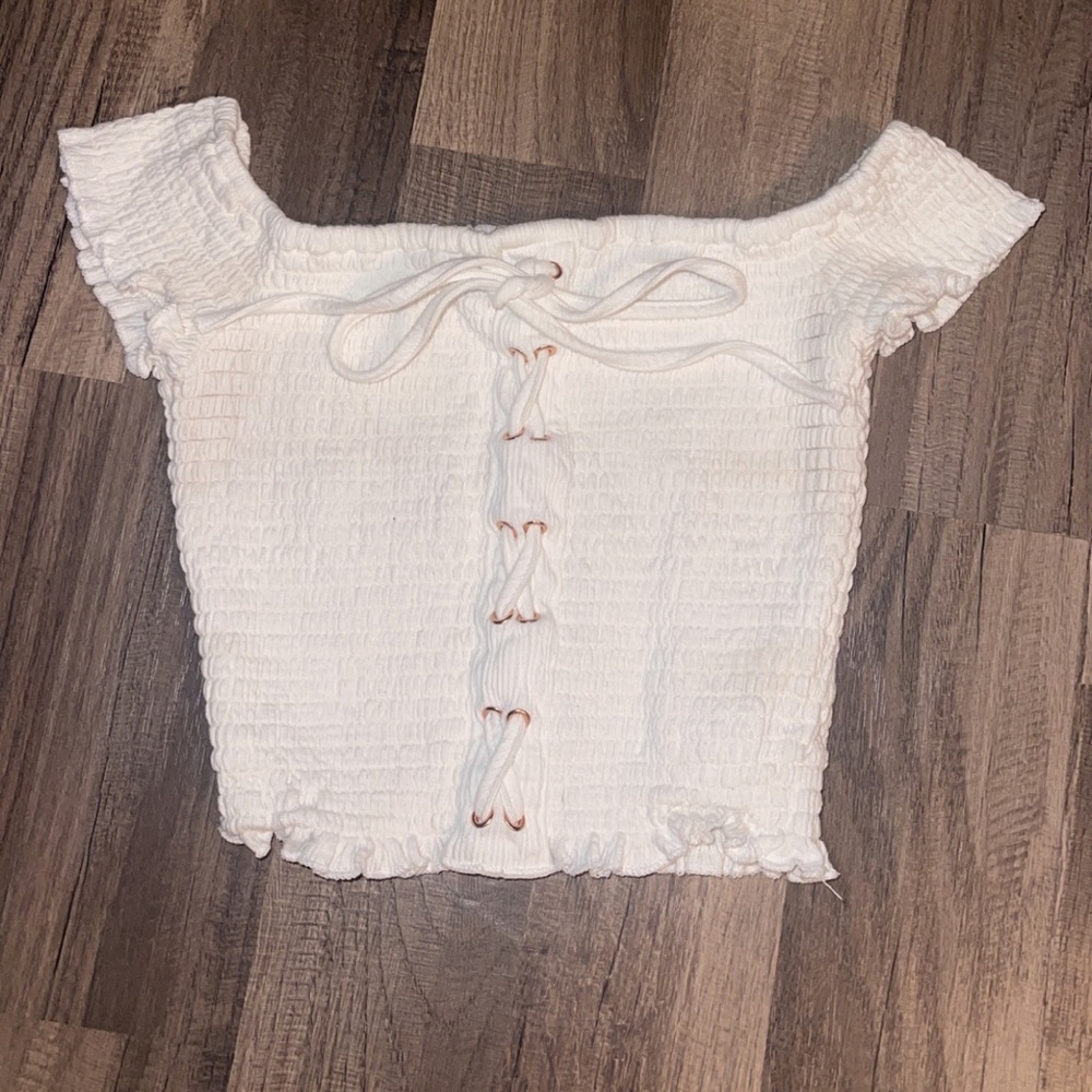 Western/Fairy Core/Boho Bubble Crop Top